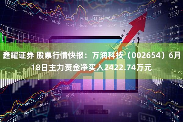 鑫耀证券 股票行情快报：万润科技（002654）6月18日主力资金净买入2422.74万元